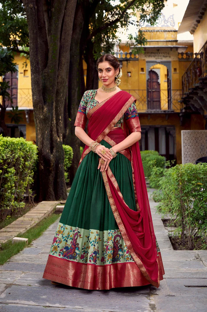 Pongal Festival Special Half Saree For Girl